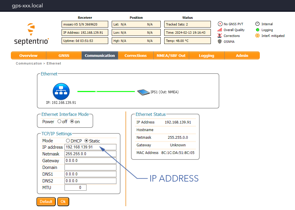 GPS GUI