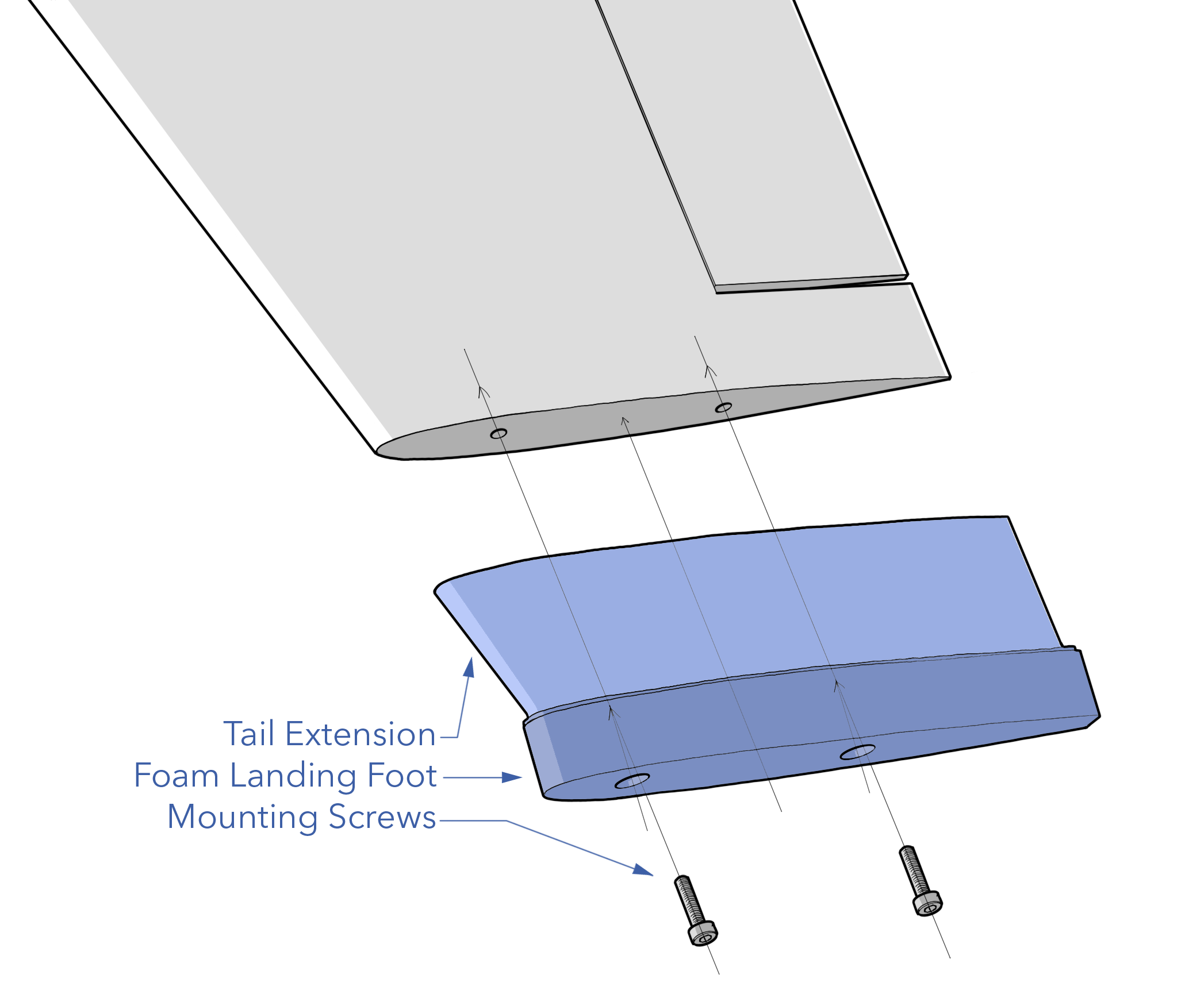 Rear Landing Feet